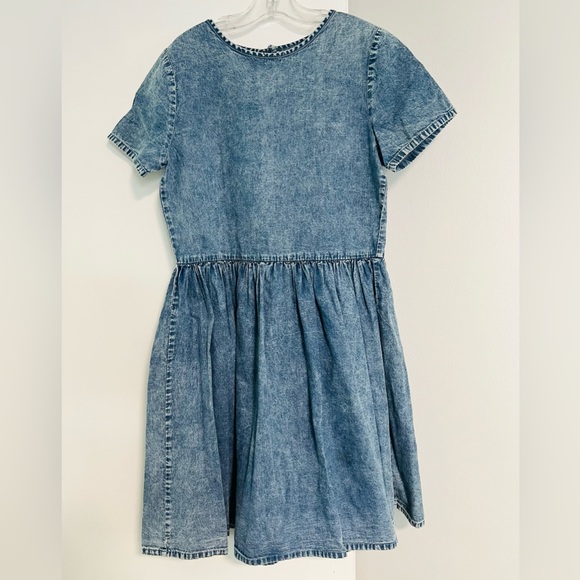 DENIM DRESS***Gorgeous Cut**Size 11/12 Like New - Picture 3 of 6
